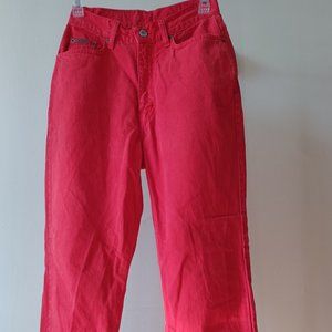 Vintage Calvin Klein red jeans pants